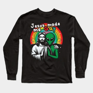 \\//\\Jesus Made Me Gay//\\// Long Sleeve T-Shirt